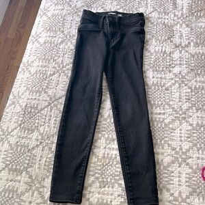 Black denim girls size 8